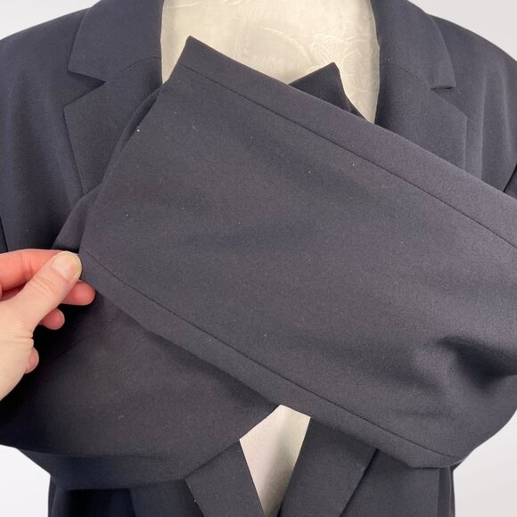 Tahari Arthur S. Levine Navy Blue Blazer Jacket Size 18 - Picture 8 of 11